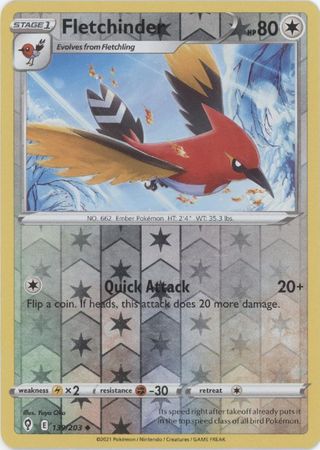 Fletchinder 139/203 Reverse Holo-Kantocards