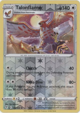 Talonflame 140/203 Reverse Holo-Kantocards