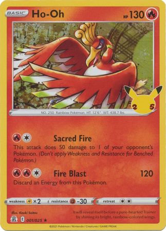 Ho-Oh 001/025 Holo-Kantocards