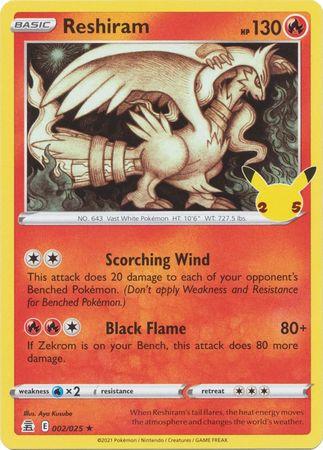 Reshiram 002/025 Holo - Español-Kantocards