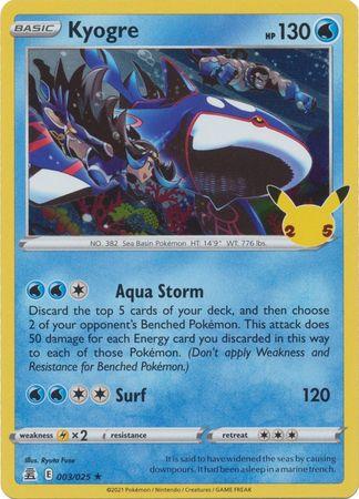 Kyogre 003/025 Holo - Español-Kantocards