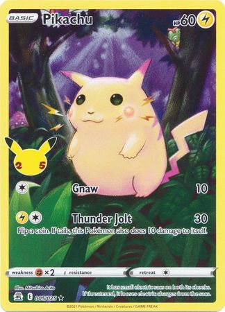 Pikachu 005/025 Full Art-Kantocards