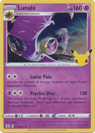 Lunala 015/025 Holo - Español-Kantocards