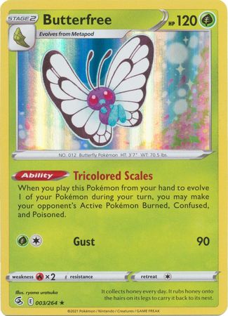 Butterfree 003/264 - Holo-Kantocards
