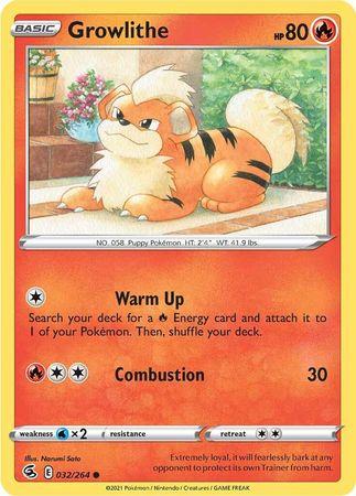Growlithe 032/264 - Reverse Holo-Kantocards