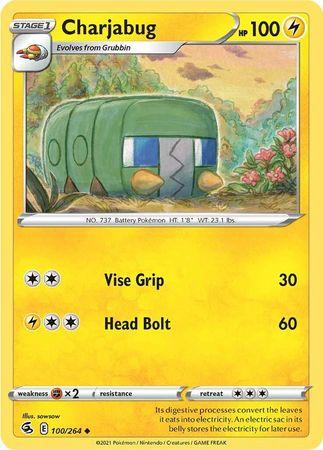 Charjabug 100/264 - Reverse Holo-Kantocards