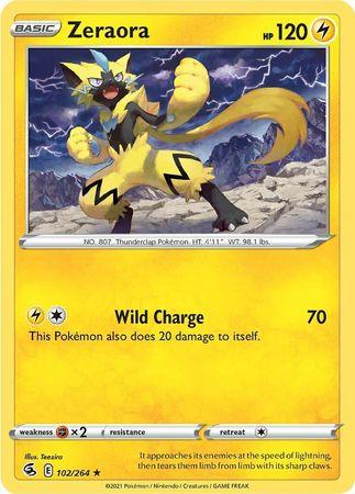 Zeraora 102/264 - Reverse Holo-Kantocards