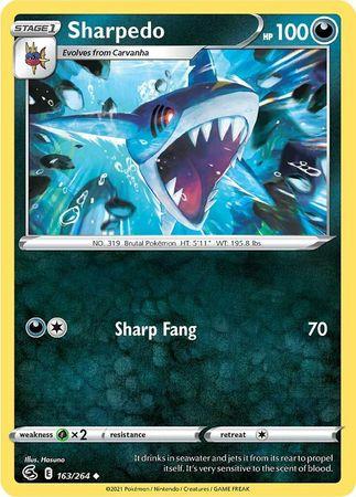 Sharpedo 163/264 - Reverse Holo-Kantocards