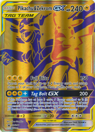 Pikachu & Zekrom GX SM248-Kantocards