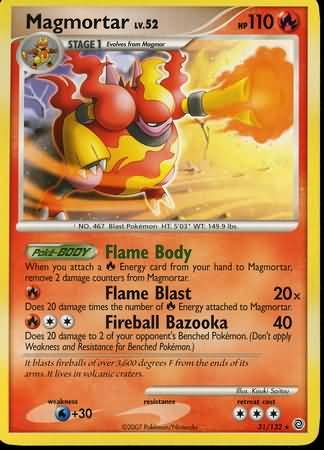 Magmortar Lv.52 31/132-Kantocards
