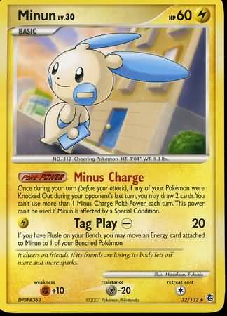 Minun 32/132-Kantocards
