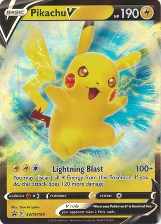 Pikachu V SWSH198-Kantocards