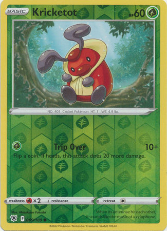 Kricketot 009/189 Reverse Holo-Kantocards