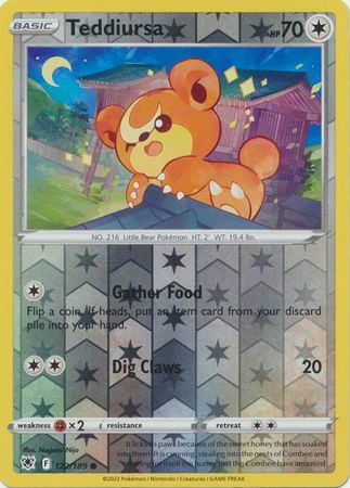 Teddiursa 122/189 Reverse Holo-Kantocards