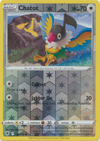 Chatot 129/189 Reverse Holo-Kantocards