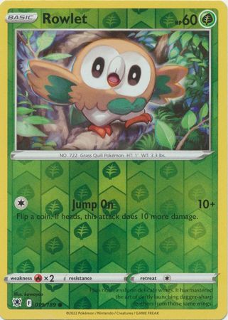 Rowlet 019/189 Reverse Holo-Kantocards