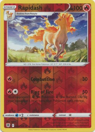 Rapidash 022/189 Reverse Holo-Kantocards