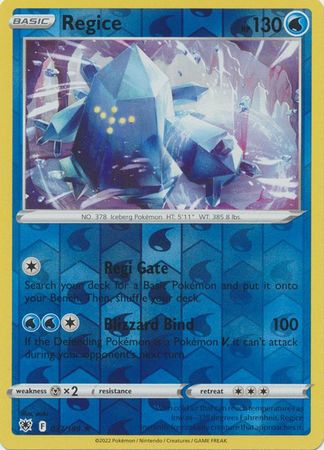 Regice 037/189 Reverse Holo-Kantocards
