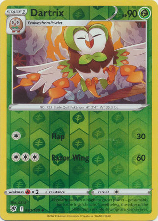Dartrix 020/189 Reverse Holo-Kantocards