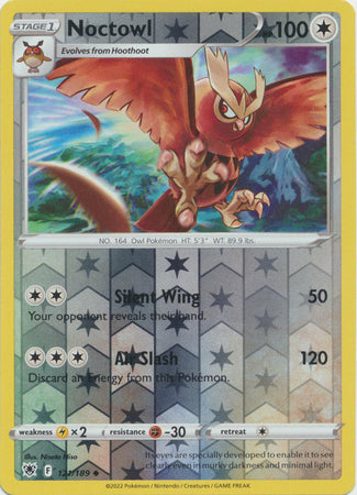 Noctowl 121/189 Reverse Holo-Kantocards