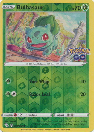 Bulbasaur 001/078 Reverse Holo - Español-Kantocards