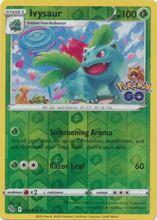 Ivysaur 002/078 Reverse Holo - Español-Kantocards