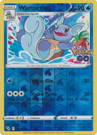 Wartortle 016/078 Reverse Holo-Kantocards