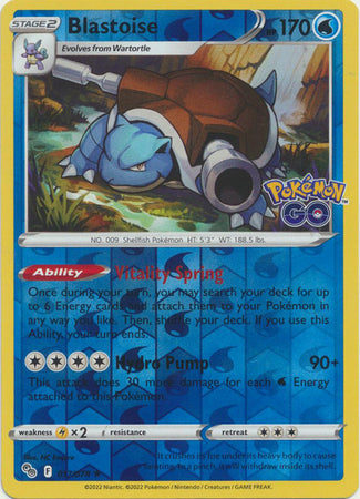 Blastoise 017/078 Reverse Holo-Kantocards