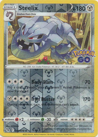 Steelix 044/078 Reverse Holo-Kantocards