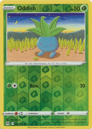 Oddish 001/196 Reverse Holo-Kantocards