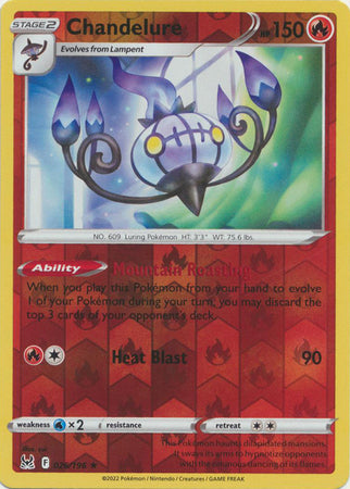 Chandelure 026/196 Reverse Holo-Kantocards