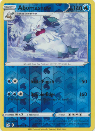 Abomasnow 043/196 Reverse Holo-Kantocards