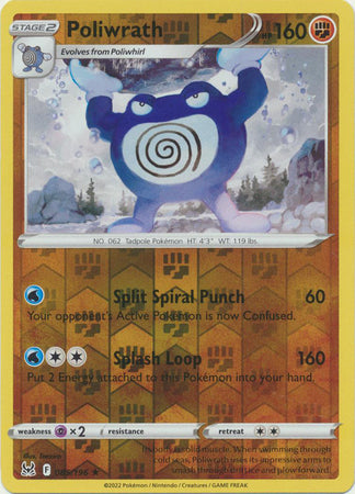 Poliwrath 085/196 Reverse Holo-Kantocards