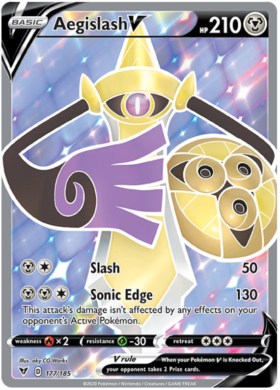 Aegislash V 177/185-Kantocards