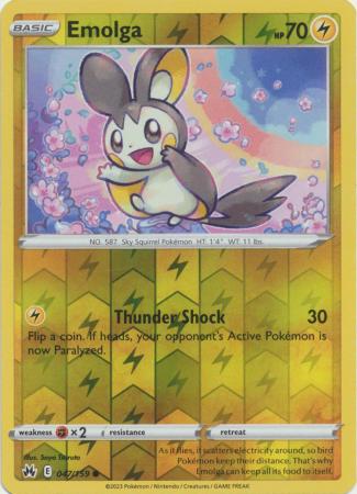 Emolga 047/159 Reverse Holo-Kantocards