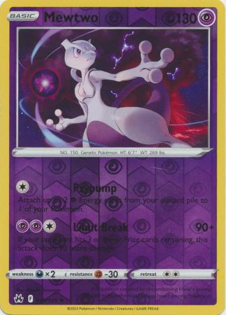 Mewtwo 059/159 Reverse Holo-Kantocards