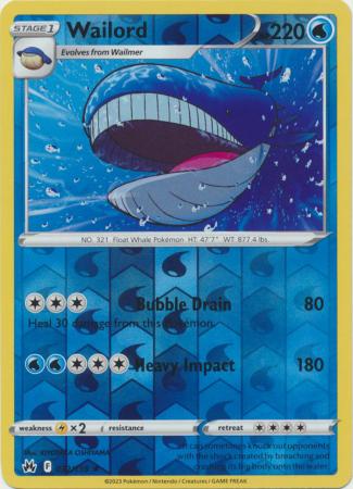 Wailord 032/159 Reverse Holo-Kantocards