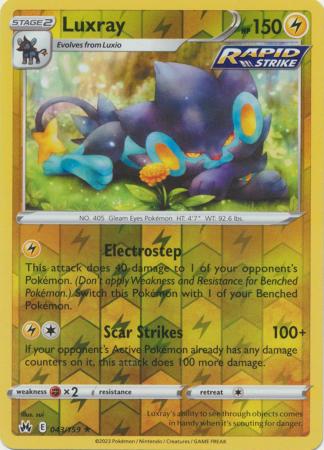 Luxray 043/159 Reverse Holo-Kantocards
