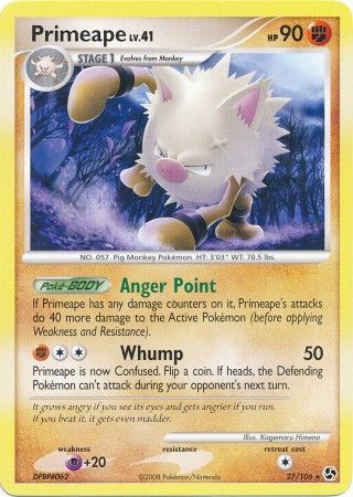 Primeape 27/106-Kantocards
