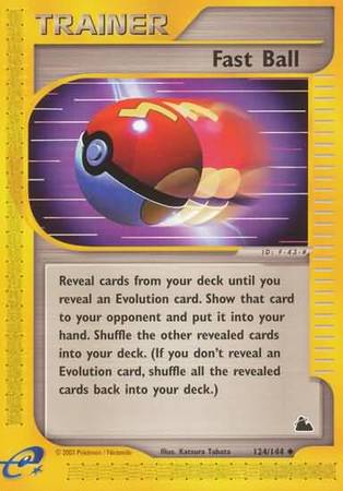 Fast Ball 124/144-Kantocards