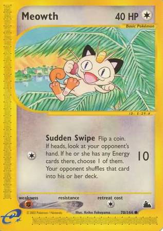 Meowth 78/144-Kantocards