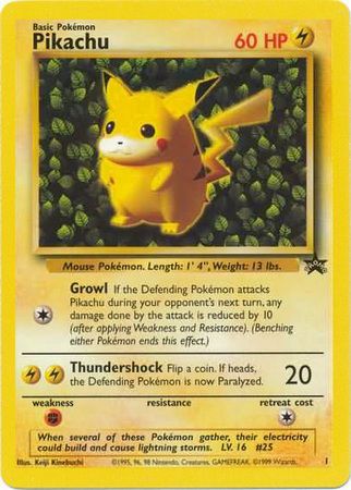 Pikachu 1 Promo-Kantocards