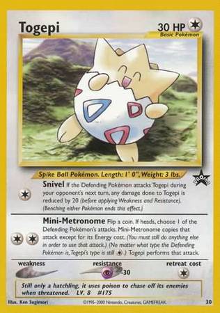Togepi 30 Promo-Kantocards