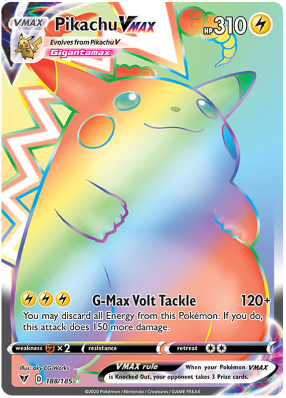 Pikachu VMAX 188/185-Kantocards