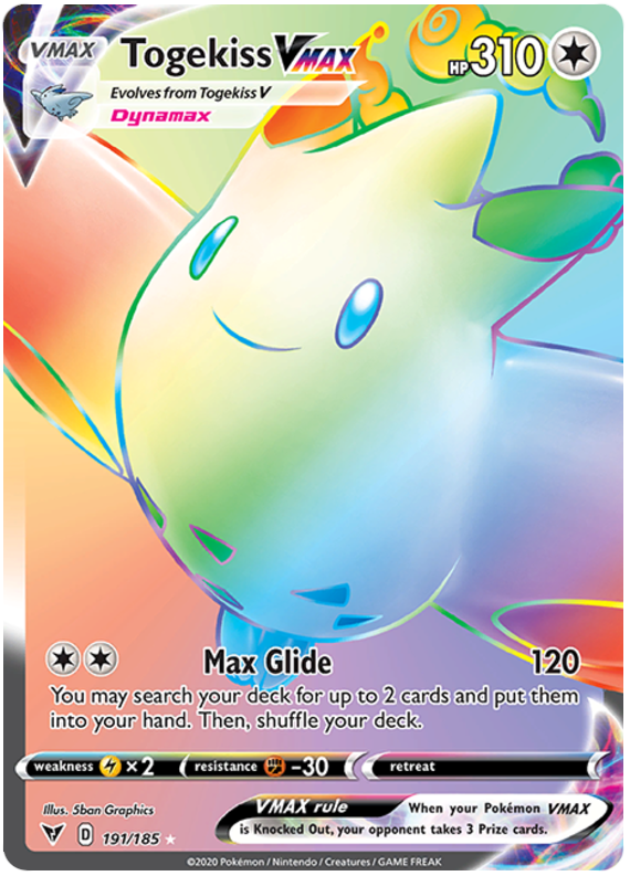Togekiss VMAX 191/185-Kantocards