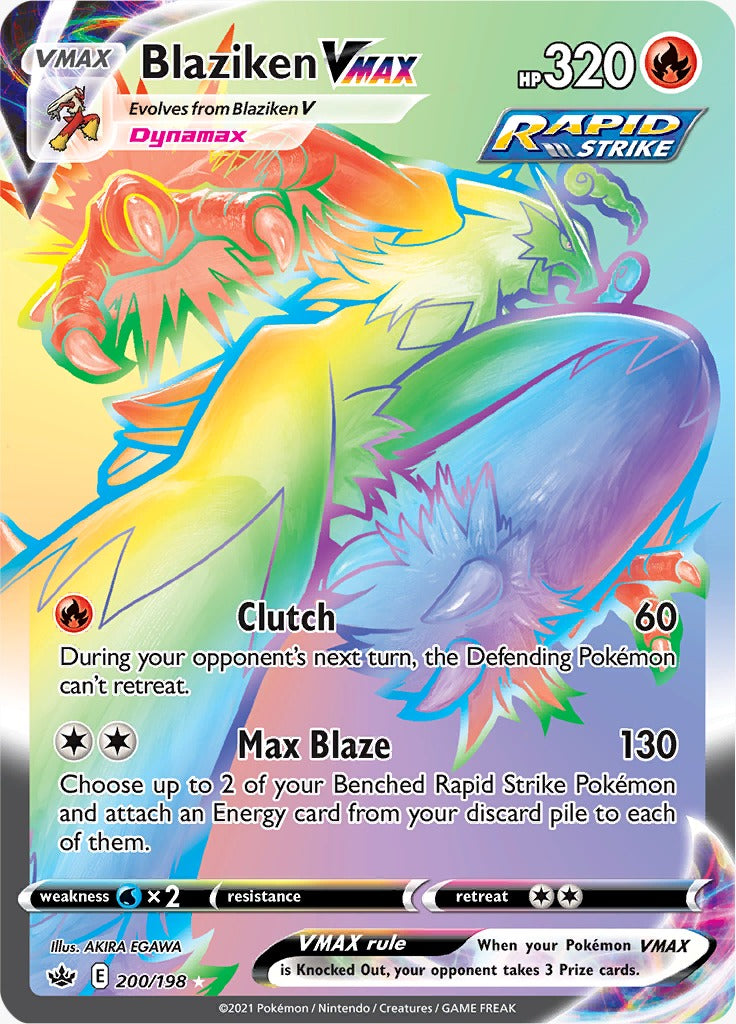 Blaziken VMAX 200/198-Kantocards