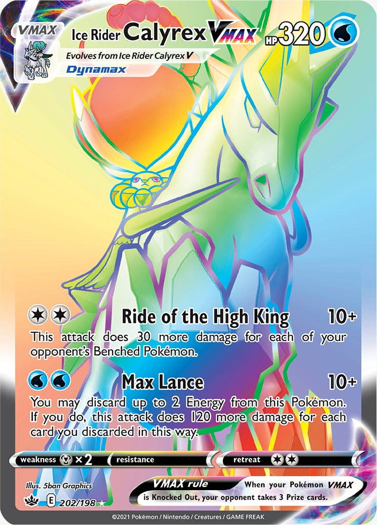 Ice Rider Calyrex Calyrex VMAX 202/198-Kantocards