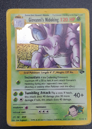 Giovanni's Nidoking 7/132 - Holo-Kantocards
