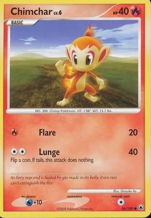 Chimchar 56/100-Kantocards
