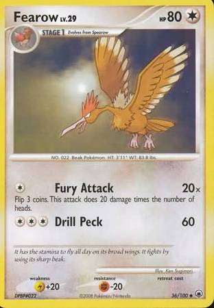 Fearow 36/100-Kantocards